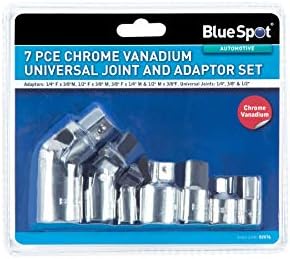 Bluespot 02076 7 Chrome Chrome Vanadium univerzalni zglobni i adapterski set
