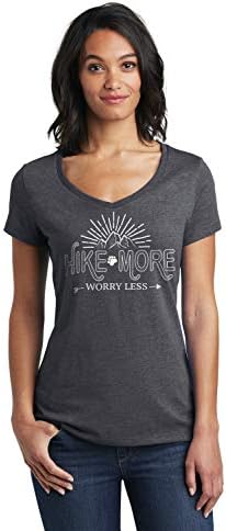 Klasični raspoloženje više zabrinuti manje majica za žene planinarska košulja poklon za planinarske žene V-izrez
