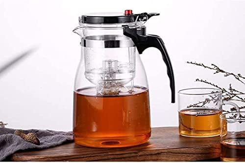Havefun čajnik čajnik čajnik od lijevanog željeza čajnik 950ml stakleni časovnici s infusirom, zadebljanim toplinskim otpornošću i visokim temperaturnim staklenim čajnim čajnim priključcima čaj čaj čaj