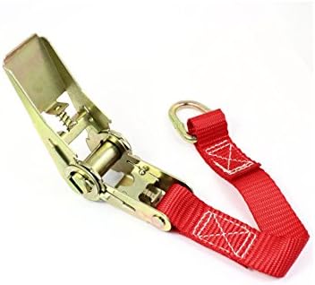 Aexit Metal D materijal oblik rukovanja petlja za vezivanje tereta sa čegrtaljkom za vezivanje trake 5m trake 16ft Crvena