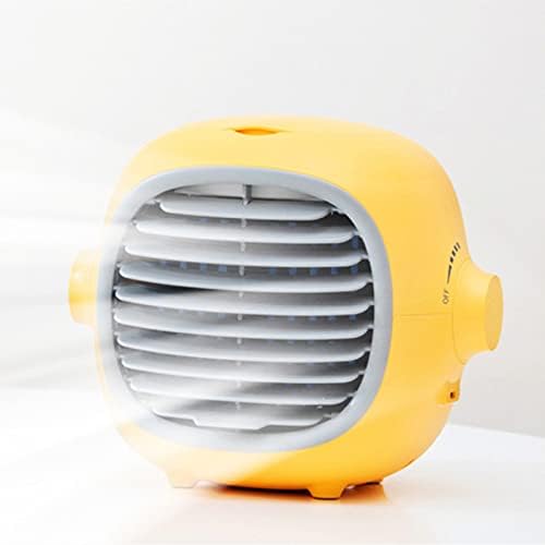 Isparivni mini klima uređaj, stojeći ventilator, lični hladnjak zraka Povlaženje s 4 brzine vjetra, prijenosni ventilator, ugrađenim punjivim baterijom za punjivu kapacitetu, za ured za spavaću sobu