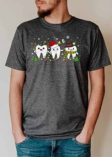 Kapzonska stomatološka posada Božić, stomatolog božićna košulja, stomatološka asistent, stomatološki higijenski poklon