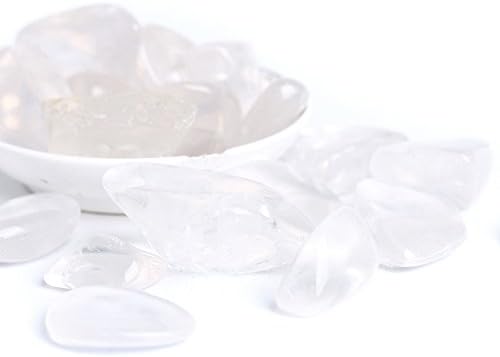 Ice-dragulji. Prirodni 1 / 2klbs Clear Kristal srušio šljunčani kamen srušeni kristali polirani kamenje - 0,78 -1.18 Prosek.
