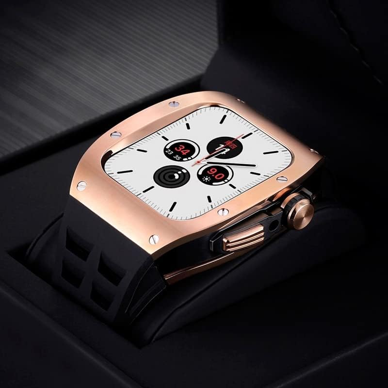 Maalya modifikacijski komplet metalni futrola + kaiš za Apple Watch seriju 8 7 45mm band Correa iwatch SE 6 5