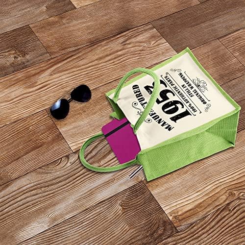 Torba za 70. rođendan pokloni za žene - torbe od pamučne Jute za višekratnu upotrebu za kupovinu-proizvedeno
