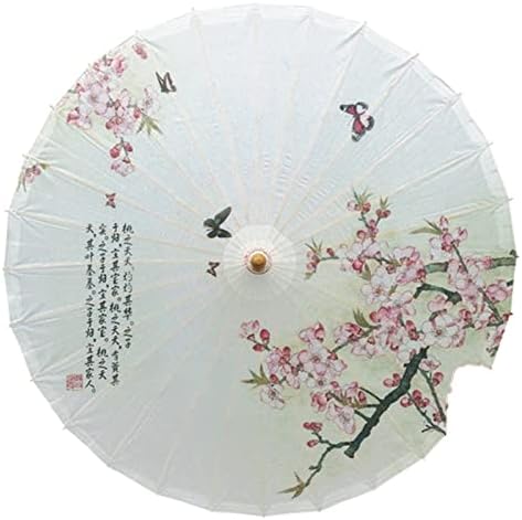 Kišobran za ulje - bijeli ulje pukovnički kišobran leptir koji leti na vjenčanim papirnim kišobranom