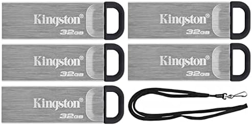 Kingston 32GB DataTraveler Kyson visoke performanse do 200mb / s USB 3.2 Metal bljeskalica DTKN / 32GB snop sa Goram Crnom vrpcom