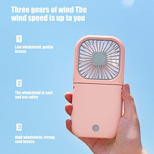 PLPLAAOOO ventilator za vrat, 6,3 x 3,1 x 0,6 u hlađenju osobnog ventilatora, 3 brzina podesiva ventilator za