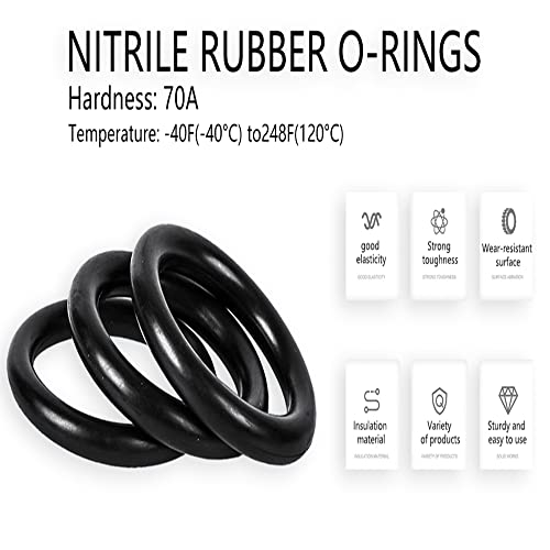 Othmro 10kom nitrilne gumene o-prstenove, 5mm žice prečnika 85mm od metričkog zaptivanja Nitril NBR gumene podloške
