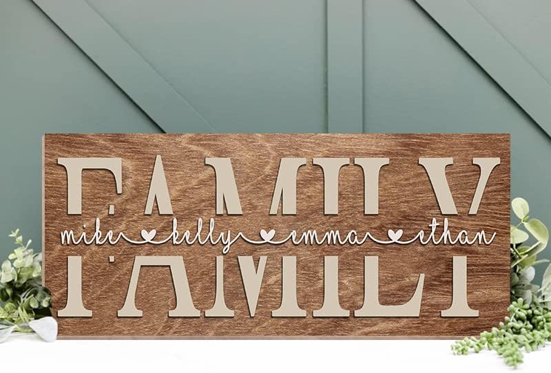 Personalizirani znak za prezime, ovo je američki zidni dekor, ovo je američki drveni znak, porodični zidni dekor, porodični kućni dekor, obiteljski drveni dekor