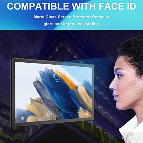 [2 Pakovanje] Samsung Galaxy Tab A8 10,5-inčni 2022 tablet mat stakleni zaštitnik ekrana [sa instalacijskim okvirom], jednostavan za instalaciju/Anti-Glare/osetljiv na dodir/Face ID kompatibilan