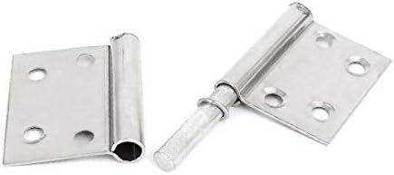 X-dree ladica za ormare od nehrđajućeg čelika tipa cijevi cijevi šarke srebrni ton 98mmx39mm 4pcs (Cajón
