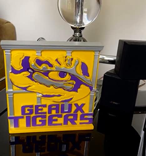 College Brončani LSU tigrovi uredski stol za stol za kućni dekor