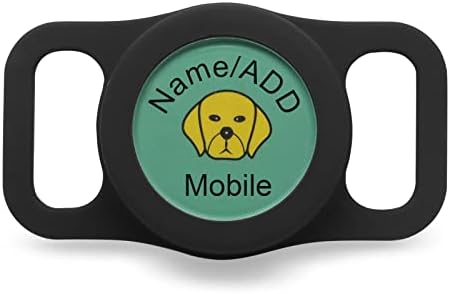 Hmaxing Airtag Holder ovratnika za pse, držač za ovratnik za pse Vodootporna, ime i adresa ili