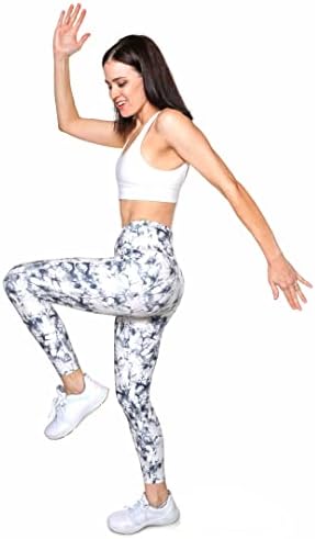 Ozarro High Squist joga gamaše sa 3 džepa, Tummy Control Workout Trčanje 4 smjera Istezanje ženskih