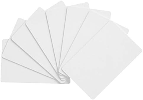 Nuobesty Etikete 10 kom Oznake prazne PVC kartice Tag IC bijele bijele oznake okrugle naljepnice