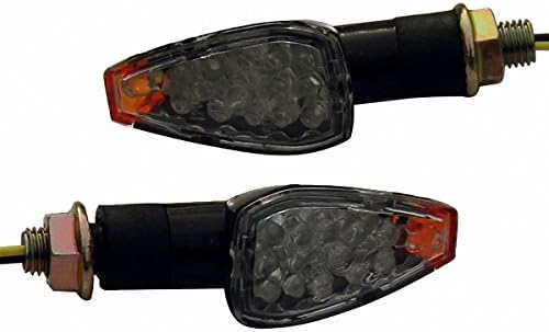MotorToGo crni LED Žmigavci za motocikle bočni indikatori markera blinkeri kompatibilni za 2012 Honda CBR250R