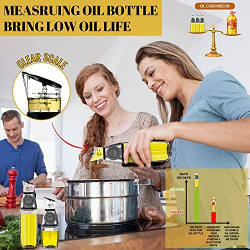 Dozator maslinovog ulja bočica za dozator ulja za kuvanje sa mernom Vagom set dozatora za ulje i sirće