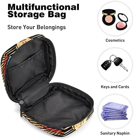 Torba za odlaganje uložaka za higijenske uloške, torbica za menstrualne čašice, Organizator menstrualne torbe za ženske tampone, Vintage Man sa krilima