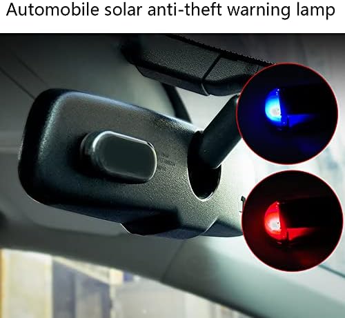 2kom Solarno svjetlo protiv krađe automobil solarna snaga simulirano lažno upozorenje o alarmu LED trepćuće sigurnosno svjetlo za automobil
