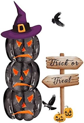 Halloween Trick Or Treat dnevna soba Kućni zid dekor zidne naljepnice bundeve Vještičji šešir Boo uklonjive