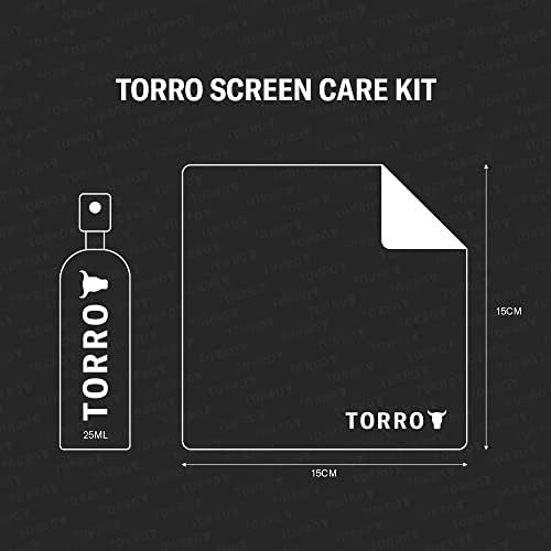 Torro Clean / Objektiv čistač za čišćenje - 25ml zaslon za čišćenje zaslona i ultra premium krpa za čišćenje mikrovlakana pogodna za pametne telefone, iPad, laptop, macbook i još mnogo toga