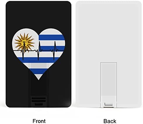 Love Urugvaj Heartbeat Credit Bank kartica USB Flash Diskove Prijenosni memorijski stick tipka za pohranu 32g