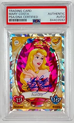 Mary Costa potpisala trgovačku kartu Uspavana ljepotica Disney princeza Aurora Topps inkapsulirani autogram PSA