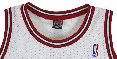 Bulls Michael Jordan potpisao je bijeli Nike veličine 50 dres uda bah44504 ​​- autogramirani