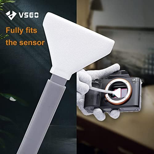 VSGO VS-S03E novi komplet za čišćenje kamere punog okvira 12kom bris za čišćenje senzora i 10ml