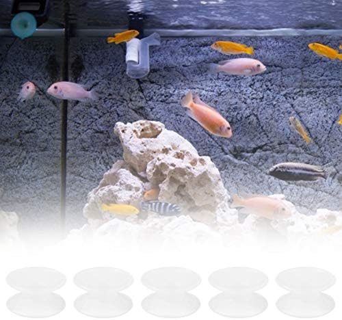nema štete dvostrana usisna čaša, prozirne silikonske dvostrane usisne čašice usisna čaša, za staklene akvarijske akvarijske ribe