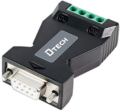 Serijski Adapter pretvarača DTECH RS232 do RS485 sa terminalnim blokom sa 4 položaja za komunikaciju podataka na velike udaljenosti podržava 600w protiv prenapona