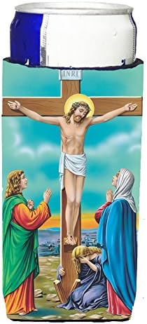 Caroline's Treasures APH1307MUK Isus na krstu raspeće Ultra Hugger za tanke limenke, može Cooler