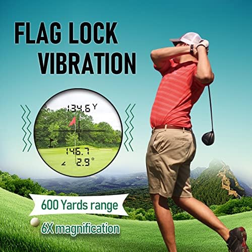AquilaPro G4Pro Golf daljinomer sa bravom nagiba | zastavice sa pulsnim vibracijama / prekidačem nagiba za golf turnir legalan / 600yards maksimalni domet / 6x uvećanje