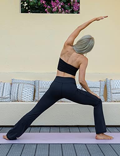 Lavento ženski bootcut joga hlače bljeskajućim gamašima za žene