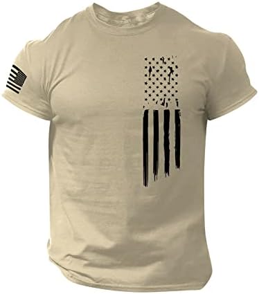 Muška majica od 4. jula,Muška Street Muscle kratki rukav Print Personality Fashion Fashion T-Shirt
