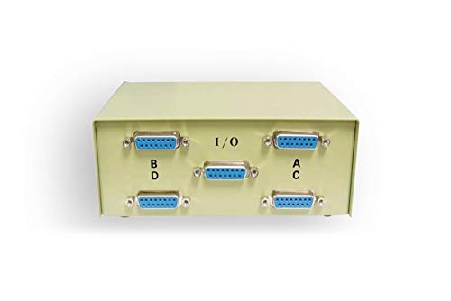 Kentek DB15 4-smjerna kutija za ručni prijenos podataka 15-pinski i / o ABCD ženski Port za Pc MAC monitore periferne uređaje MIDI uređaja