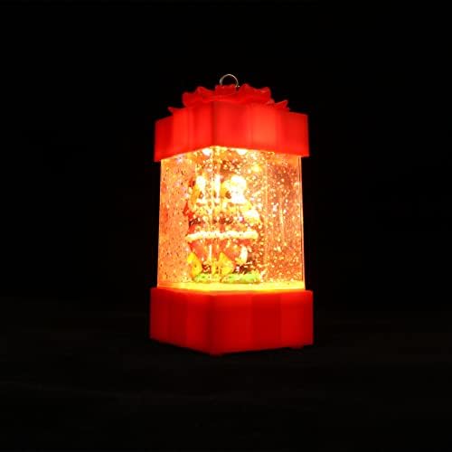 Aboofan 8 kom lampica lampa - Crystal Festival Početna Božićna zabava Swirling Xmas ukras palube Ručna oluja ukrasna scena za odmor osvijetljena radna površina svjetlosne boje