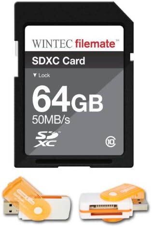 64GB Klasa 10 SDXC memorijska kartica velike brzine 50MB / SEC.za Nikon COOLPIX S1100pj COOLPIX S3000 kamere. Savršeno za brzo kontinuirano snimanje i snimanje u HD-u. Dolazi sa Hot Deals 4 manje sve u jednom čitač okretnih USB kartica i.