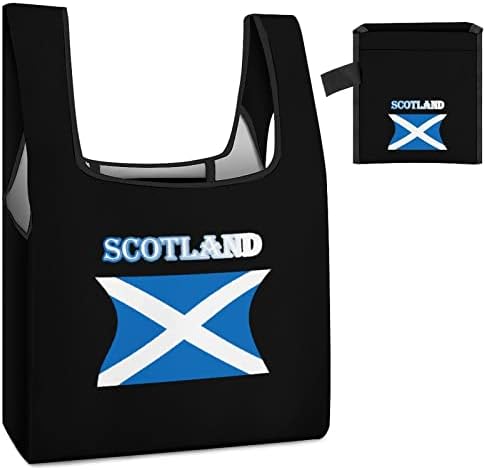 Torbe za kupovinu za višekratnu upotrebu sa zastavom Škotske sklopive lagane torbe za namirnice