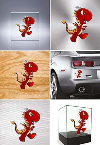 DT naljepnice Decal Dinosaur Cartoon Slatka Dino Dječja dekoracija Dekoracija automobila Prozor jet ski 8