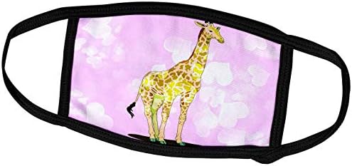 3drose PS kreacije-žirafa Sa srcima - slatke životinje-Art-maske za lice