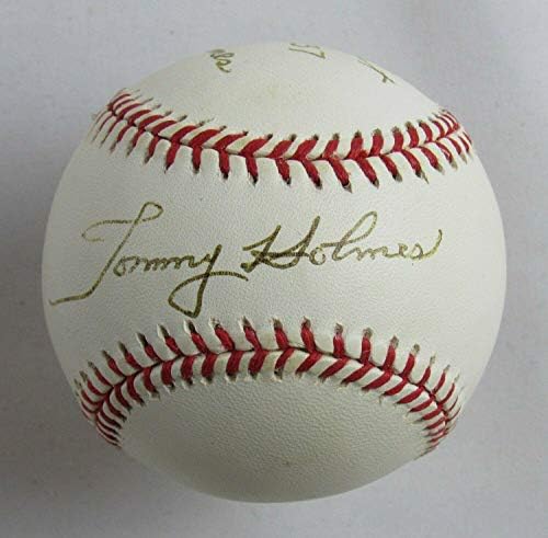 Tommy Holmes potpisao je AUTO Autogram Rawlings Baseball B121 - AUTOGREMENA BASEBALLS