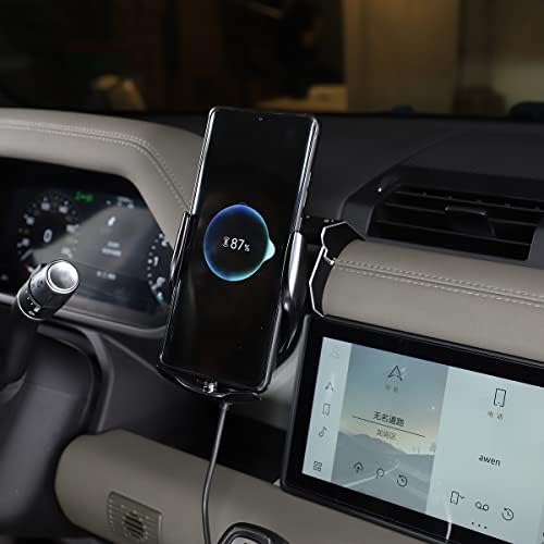 PIUGILH bežični Auto Punjač za Land Rover Defender 2020-2023, 15 W Qi brzo punjenje nosač za držač telefona za automobilski Punjač, Auto-stezni nosač za automobilski otvor za vazduh za sve pametne telefone