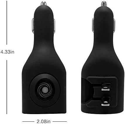NDLBS 2PACK USB Car Charger, 2-u-1 prijenosni USB Car Charger sa sklopivim utikačem zidni Punjač kompatibilan sa iPhone X XR XS 7 8 Plus Note 8 9 Galaxy S8 S9 Plus LG Pixel