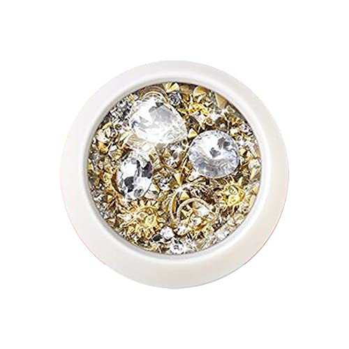 Pomiješajte perle umjetnički kristali Nail Nail Metal Glitter 3d kamenčići za nokte veličina šminke dijamanti za oči