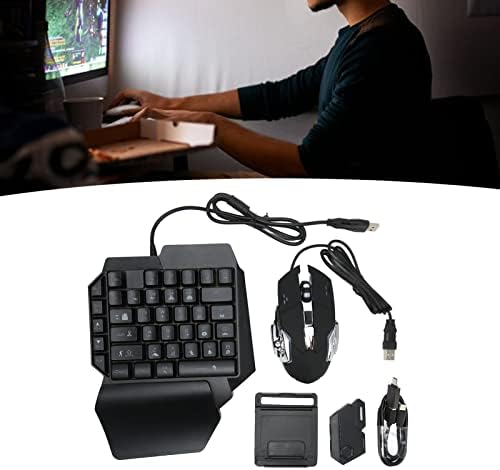 Estink Mini RGB Gaming jednoručna tastatura, prenosivi Adapter za tastaturu pogodan za mobilne telefone