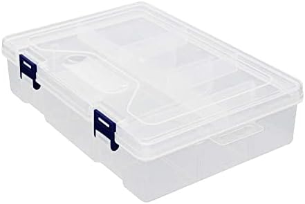 Jutagoss plastična kutija za organizatore žica sa razdjelnicima, 9, 06x6, 3x2, 36 inča, kontejneri za zanatske