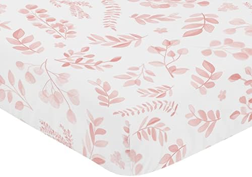 Sweet Jojo dizajn ružičasto ružičasto i bijelo cvjetna listova djevojka sa motivim listom kreveta ili toddler
