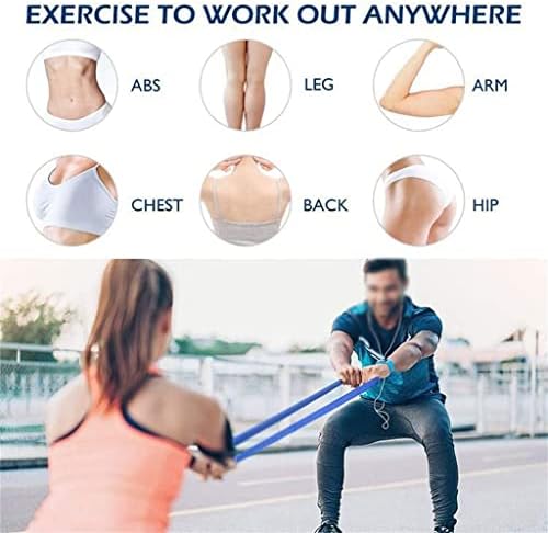 YCFBH dugo pletena traka za otpor fitnes vježbe elastična traka Yoga zatezna traka za trening snage fitnes pomoć